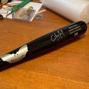 2017 Sam Bat Game Model Signed Hanley Ramirez with MLB COA  Boston Red Sox